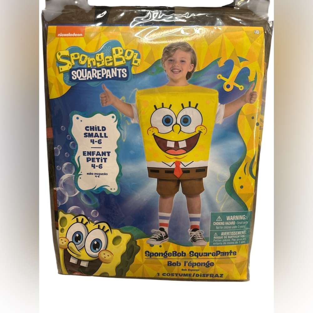 Spongebob Squarepants Nickelodeon Halloween/Cosplay/Costume NWT 2Sizes Available